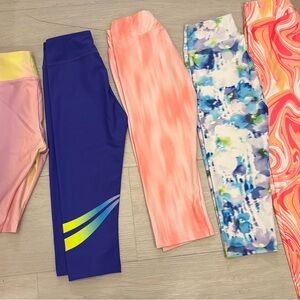 Athletic Works Kids Leggings - Blue, Pink, Multicolor